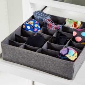 Grey Drawer Organiser 24 Compartments